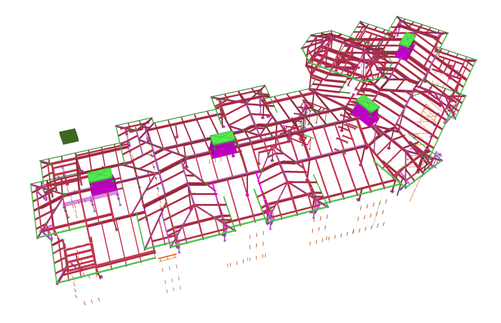 Snowmass Building — Structural model 02