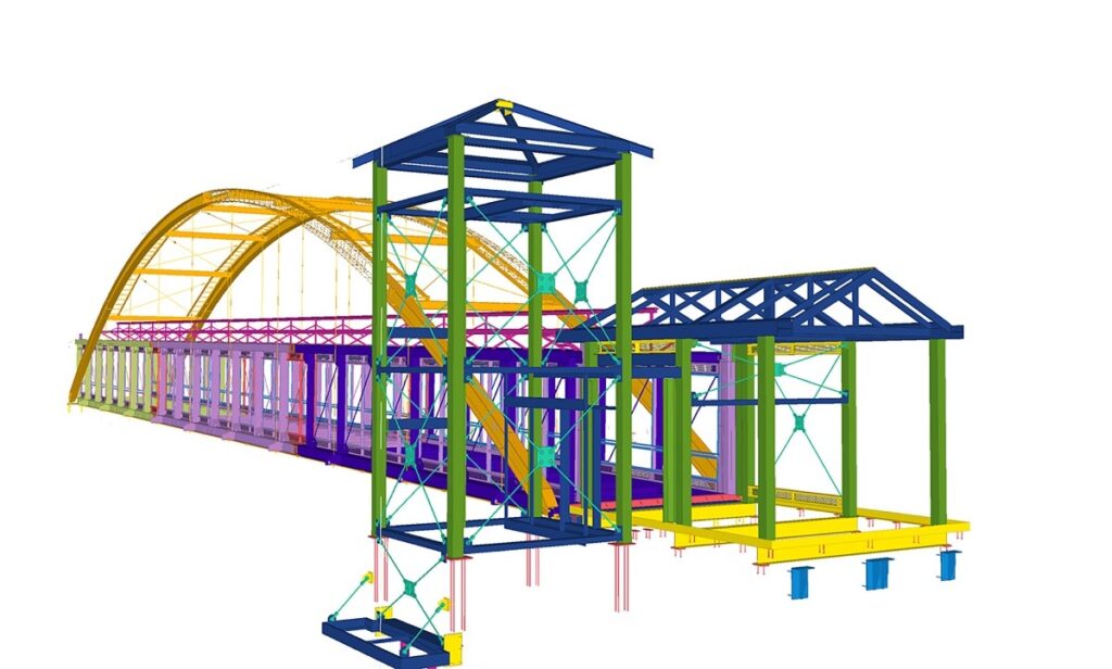 MnDOT_Pedestrian Bridge — Structural model 01