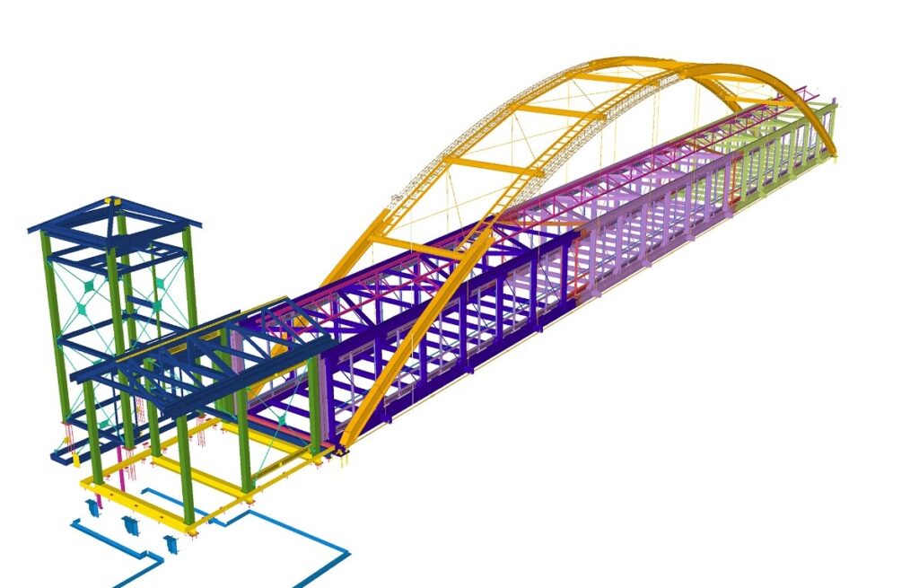 MnDOT_Pedestrian Bridge — Structural model 02
