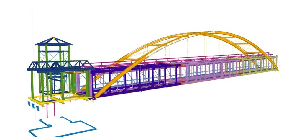 MnDOT_Pedestrian Bridge — Structural model 03