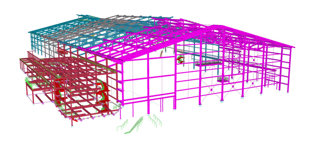 Broncos Training Facility structural model