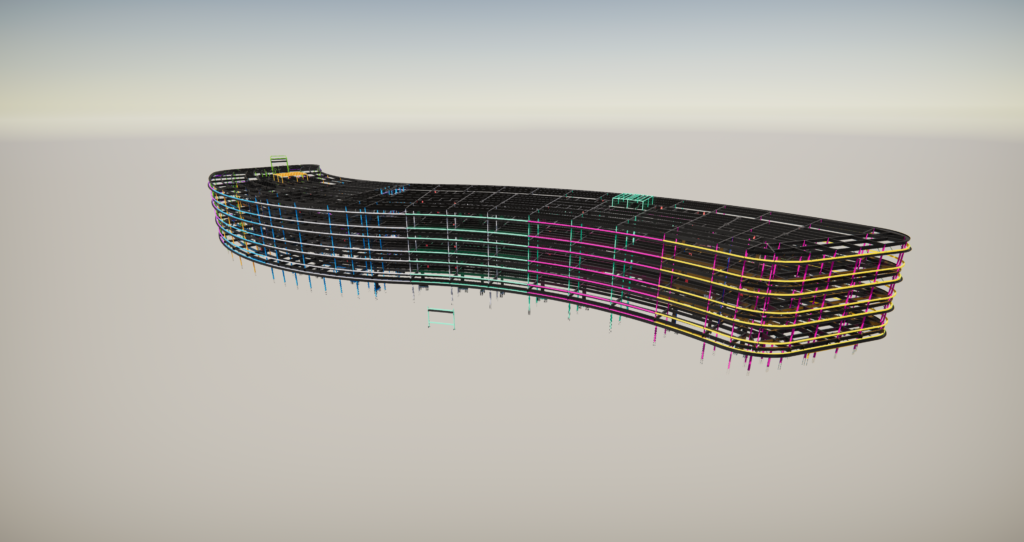 Barnard Office Complex structural model