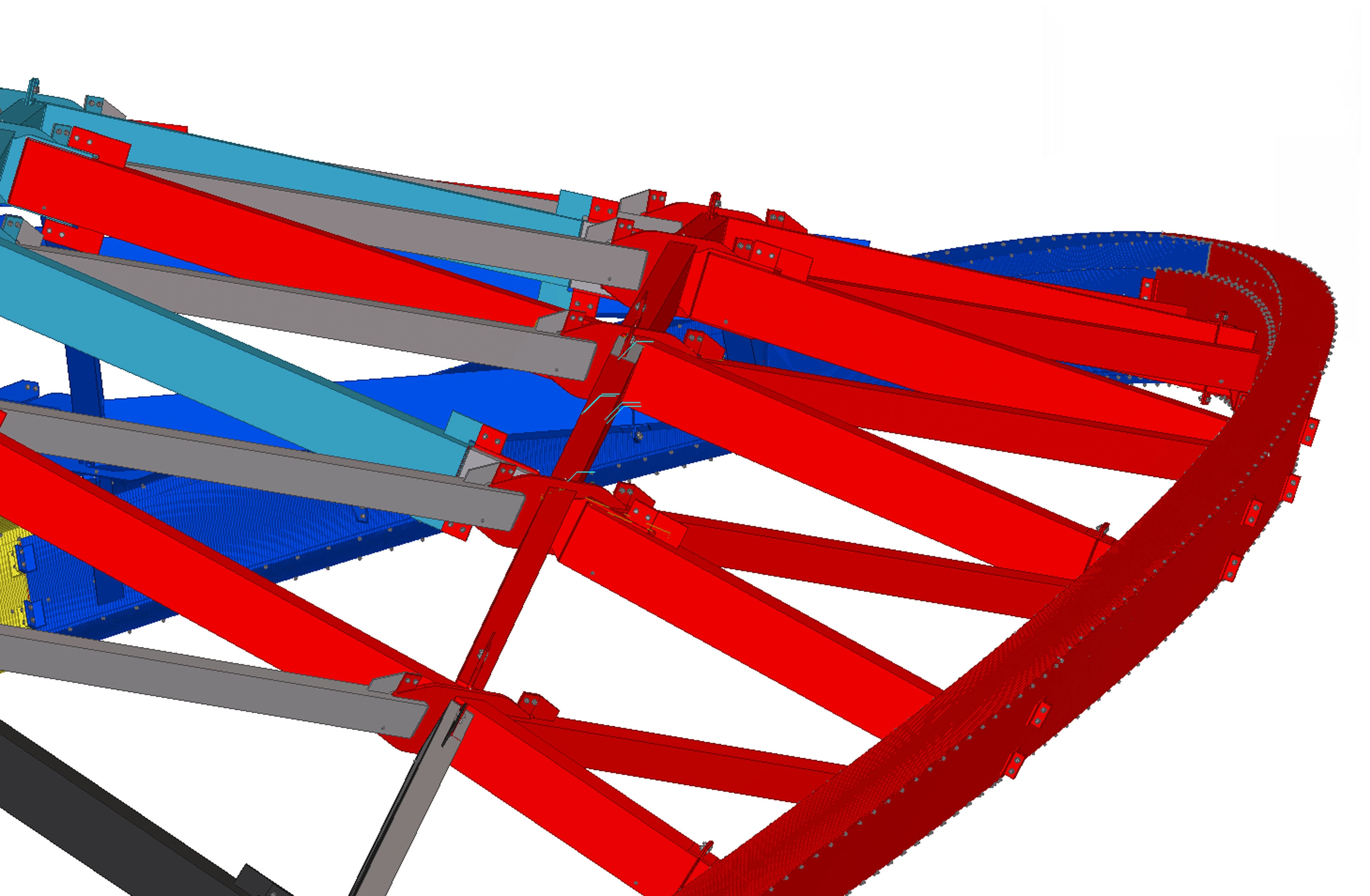 Steel design conflict identified in the coordination model