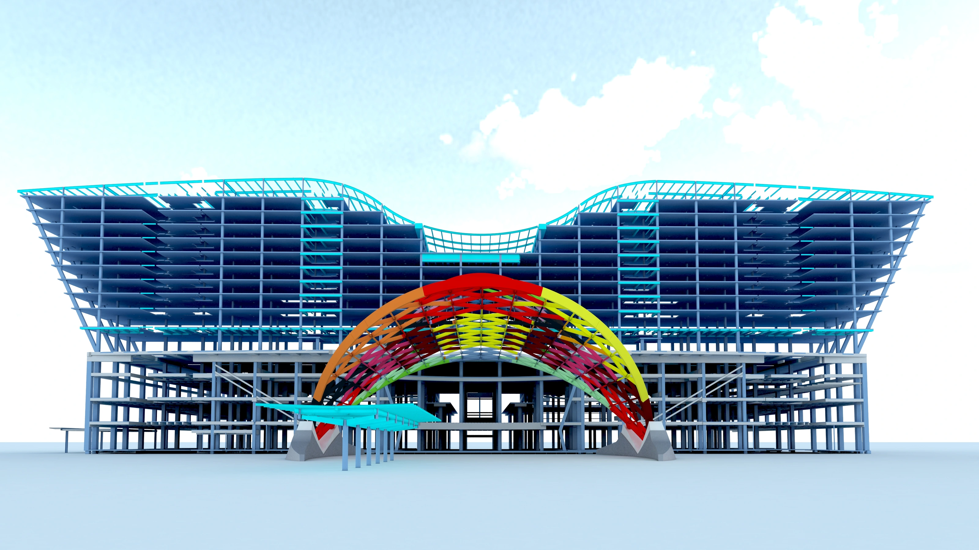 Resolved and coordinated steel fabrication model