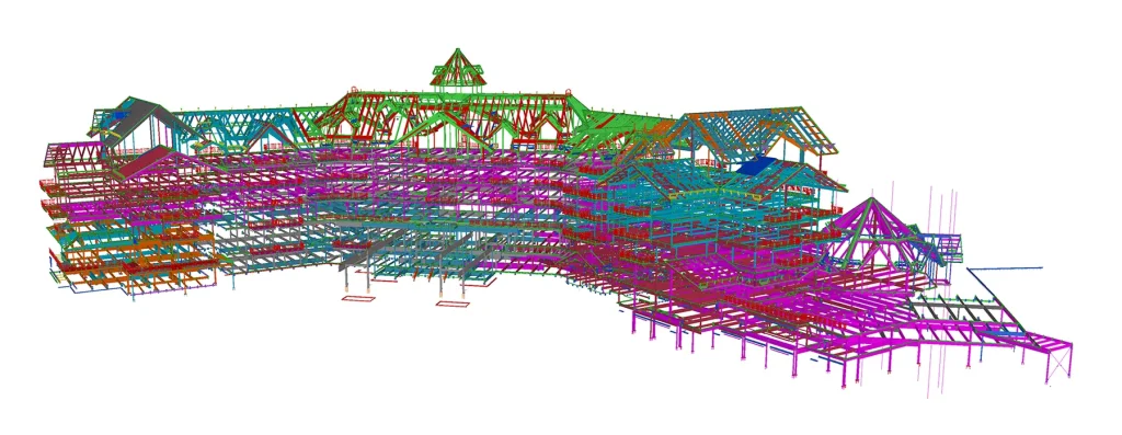 One Ski Hill structural model