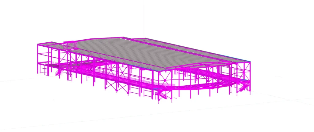 FTW453 Fieldhouse — Structural model 01