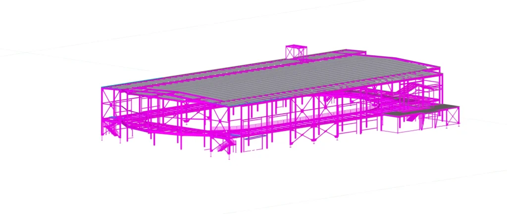 FTW453 Fieldhouse — Structural model 02