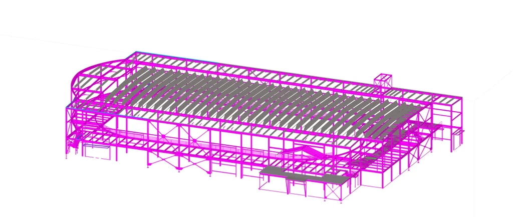 FTW453 Fieldhouse — Structural model 03