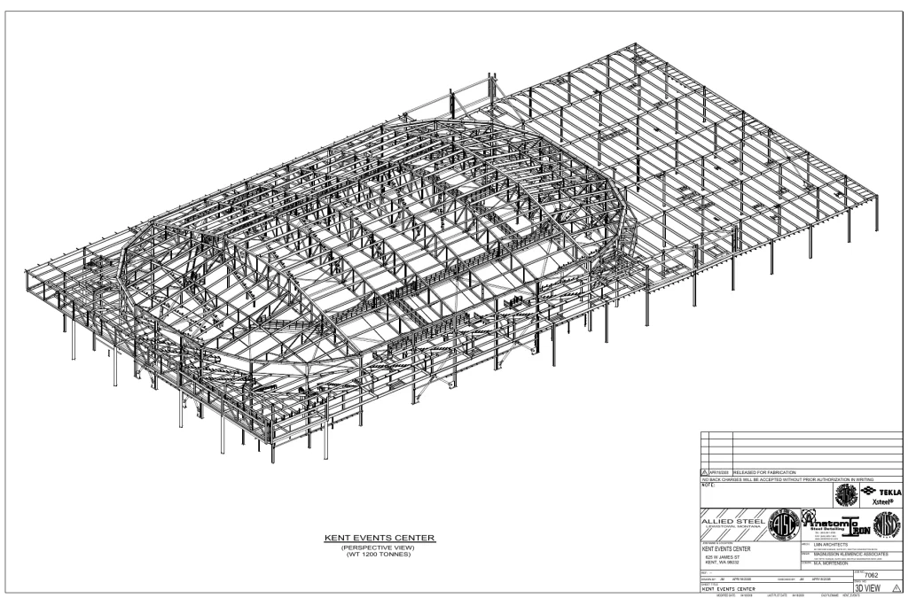 Tekla Xsteel drawing - G   [3D VIEW]